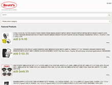 Tablet Screenshot of brettsfilters.com
